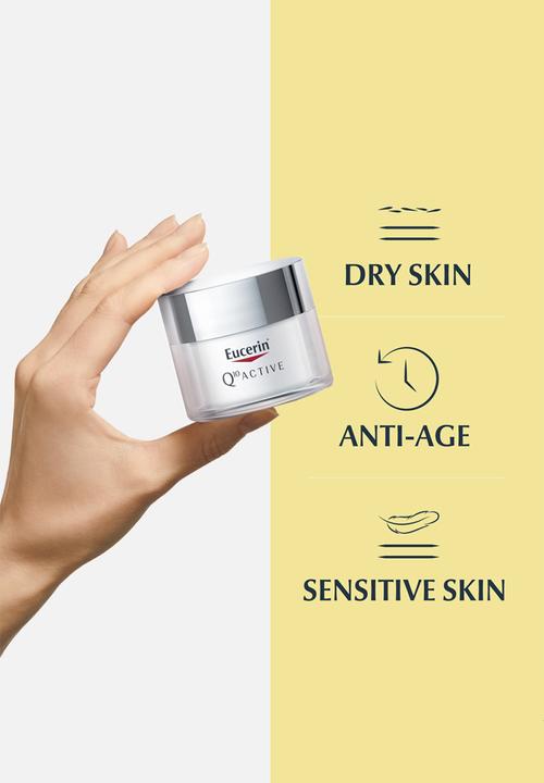Eucerin - Q10 Active Face Night Cream, Anti-Wrinkle, for Dry Skin, 50ml