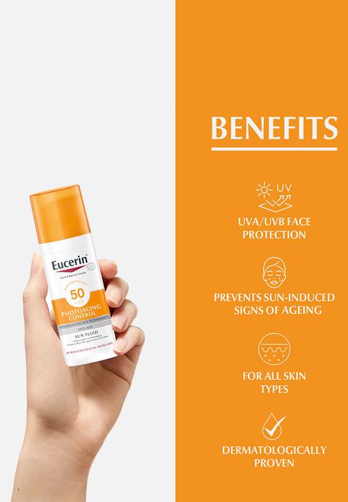 Eucerin - Face Sunscreen Photoaging Control Anti-Age Sun Fluid, SPF 50, 50ml