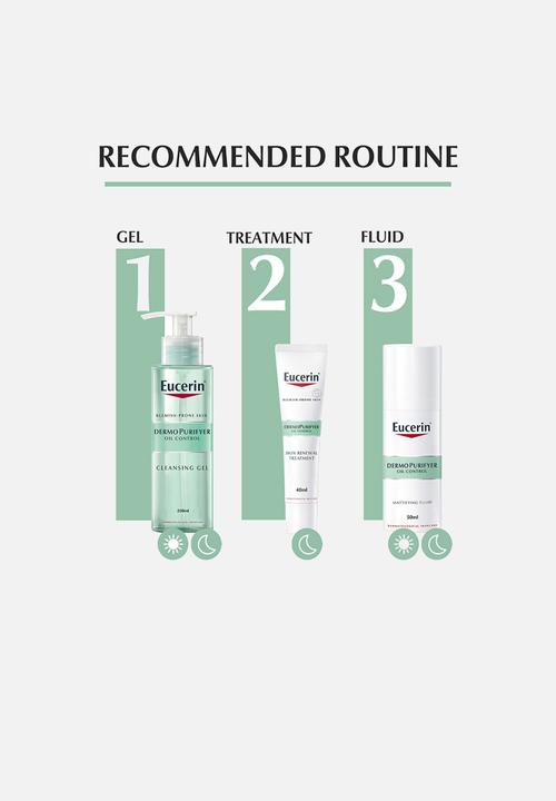 Eucerin - DermoPurifyer Oil Control Face Mattifying Fluid, Oily Skin, 50ml