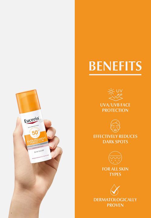 Eucerin - Face Sunscreen Even Pigment Perfector Sun Fluid, SPF 50+, 50ml