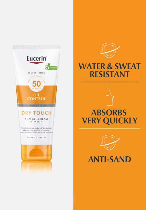 Eucerin - Sun Body Oil Control, Gel-Cream Dry Touch, SPF50+, Ultra Light, 200ml