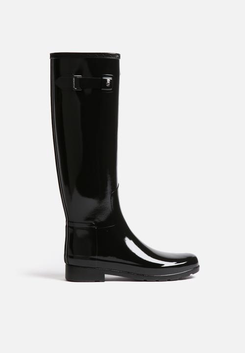 hunter boots refined black