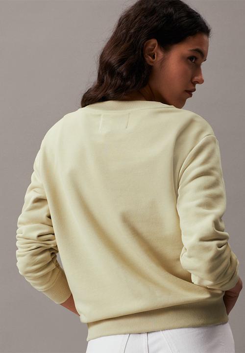 Calvin Klein - CK Embro badge crew neck - green haze