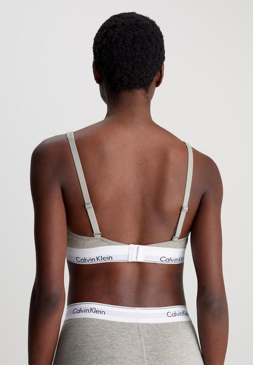 Calvin Klein - Light lined bralette - grey heather