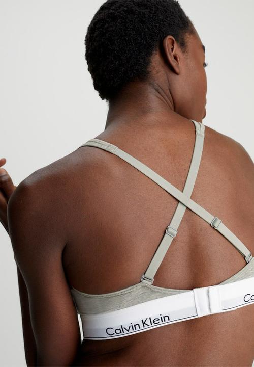 Calvin Klein - Light lined bralette - grey heather