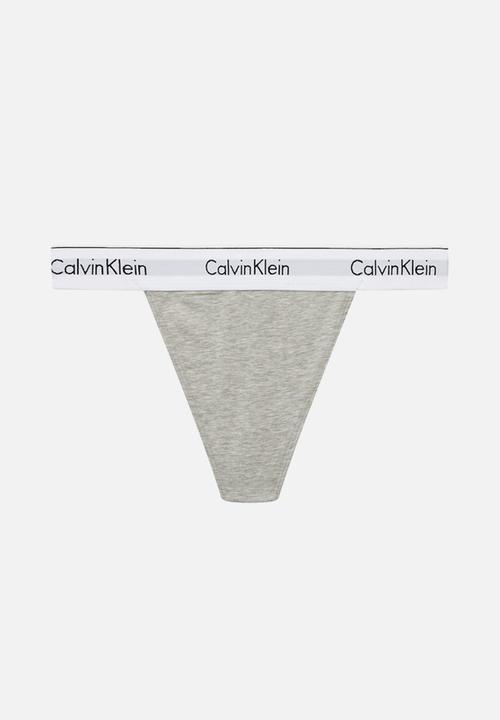 Calvin Klein - String thong - grey heather