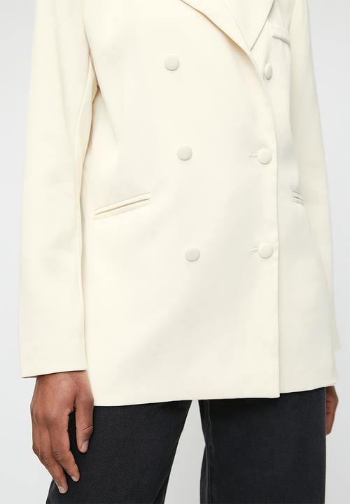 Superbalist - Double breasted blazer - ecru