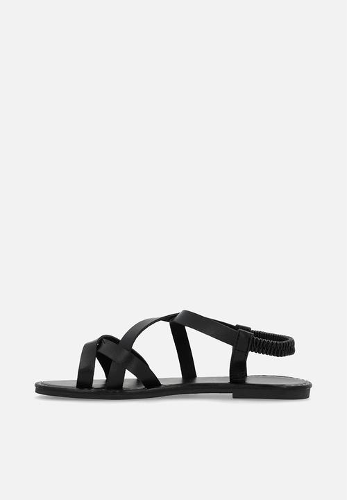 Pop Candy - Criss cross sandals - black