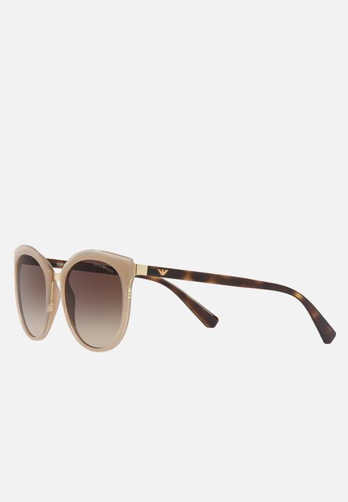 Emporio Armani - Emporio Armani Round Sunglasses Mid Brown