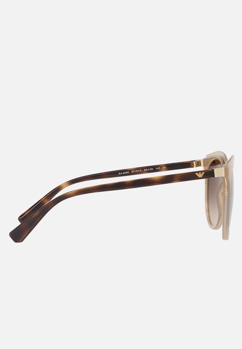 Emporio Armani - Emporio Armani Round Sunglasses Mid Brown