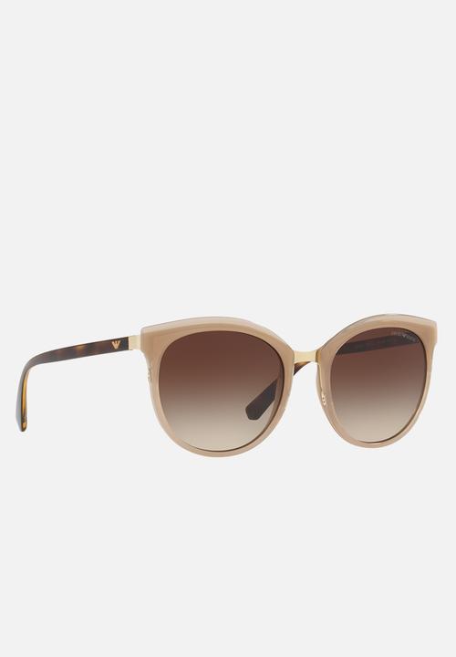 Emporio Armani - Emporio Armani Round Sunglasses Mid Brown