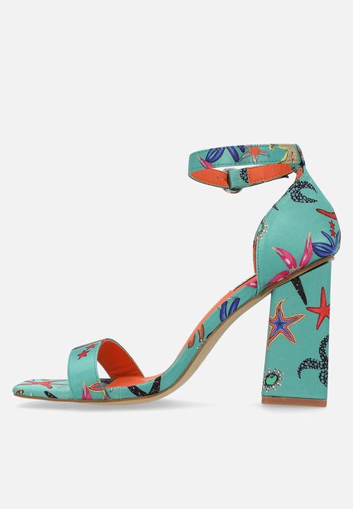 Madison® - Galaxy block heel - green & orange 