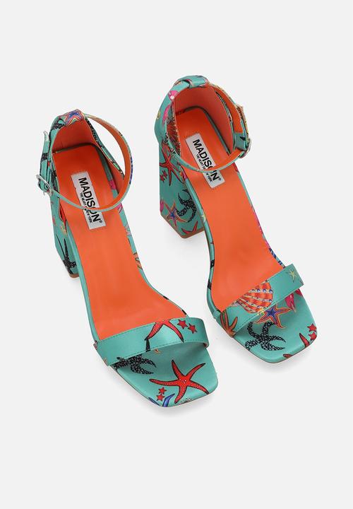 Madison® - Galaxy block heel - green & orange 