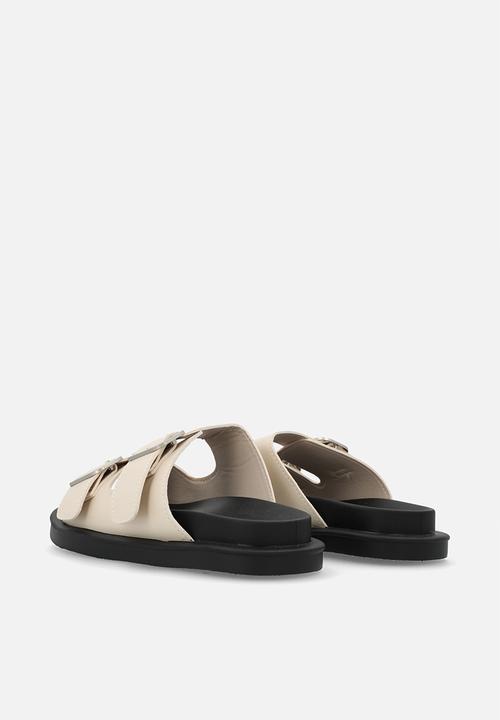 Pop Candy - Double buckle slides - beige