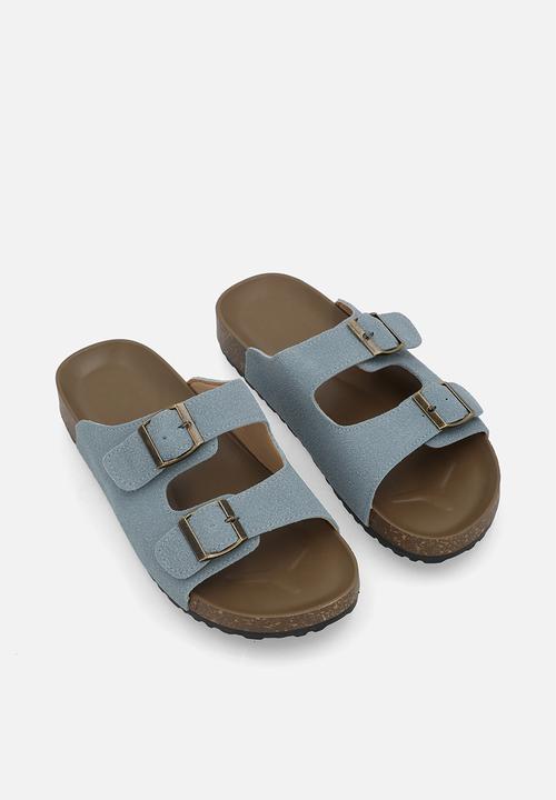 Pop Candy - Double buckle slides - blue