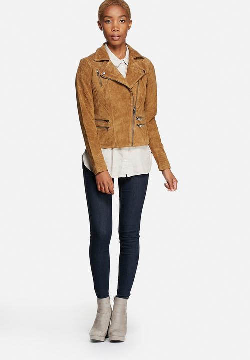 ONLY - Justine Suede Biker Jacket