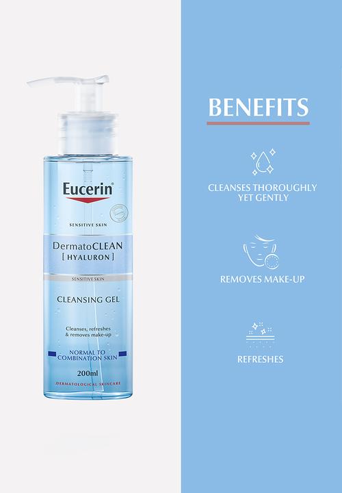 Eucerin - DermatoClean Face Cleansing Gel, for Sensitive Skin, 200ml