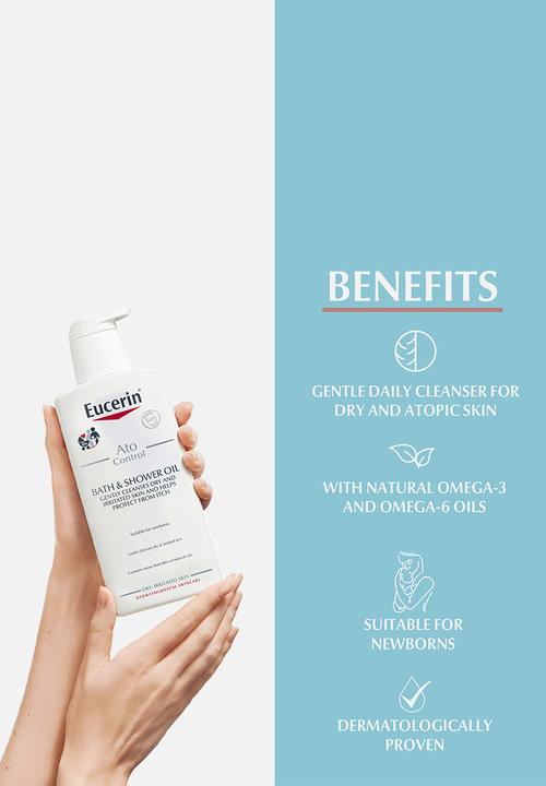 Eucerin - AtopiControl Cleansing Shower Oil for Dry and Normal Skin, 400ml