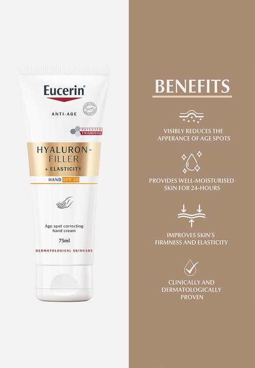 Eucerin - Hyaluron Filler + Elasticity Age Spot Correcting Hand Cream, 75ml