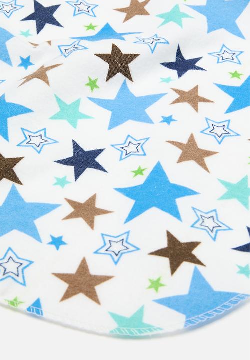 Pop Candy - 4 Pack printed blankets - blue