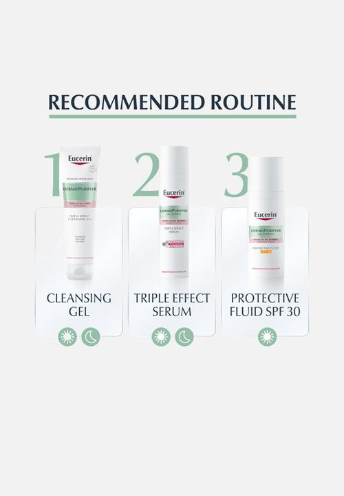 Eucerin - DermoPurifyer Triple Effect Face Cleansing Gel, 150ml
