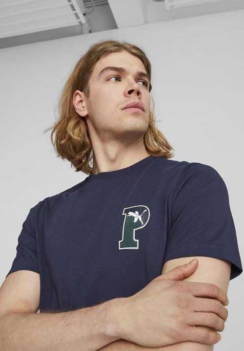 PUMA - Puma squad graphic tee m - puma navy