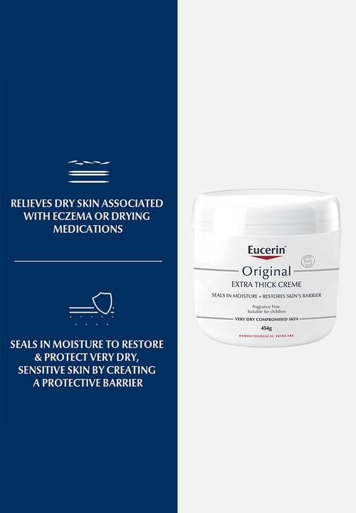 Eucerin - Original Extra Thick Body Cream, for Very Dry Compromised Skin, 454g