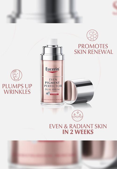 Eucerin - Even Pigment Perfector Dual Face Serum Cream, for Dark Marks, 30ml