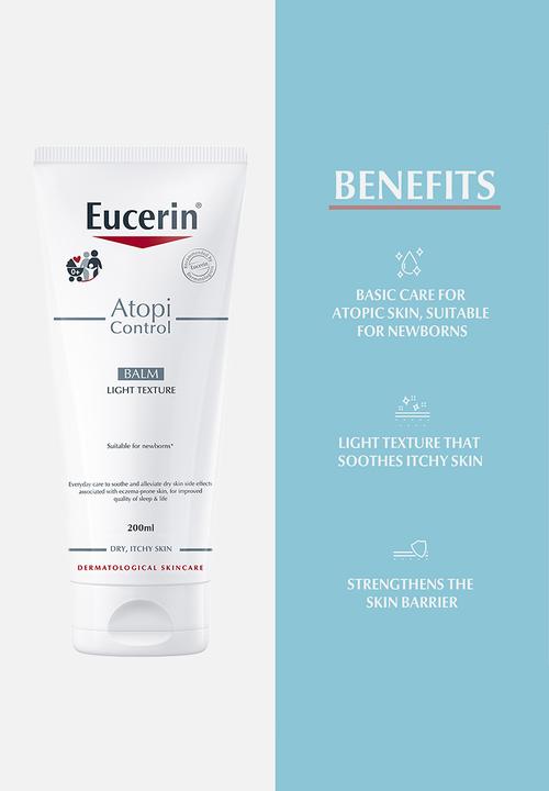 Eucerin - AtopiControl Light Texture Body Balm, for Atopic Skin, 200ml