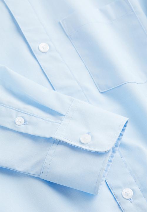 H&M - Easy-iron shirt - light blue