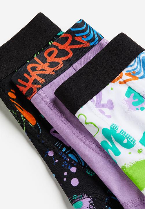 H&M - 5-Pack boxer shorts - turquoise patterned