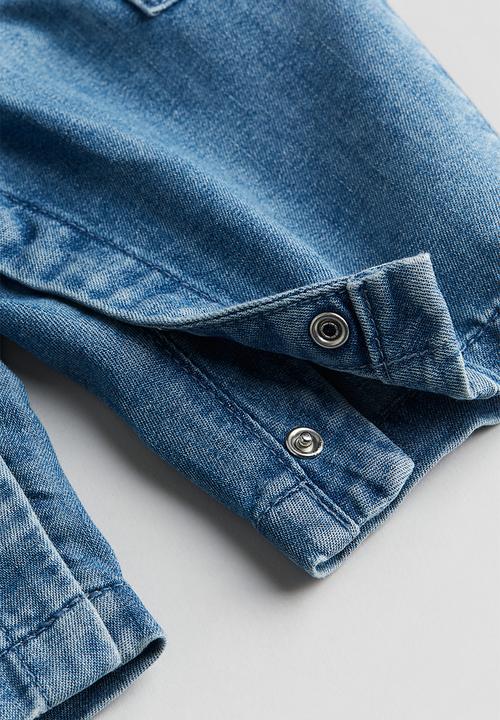 H&M - Denim romper suit - denim blue 