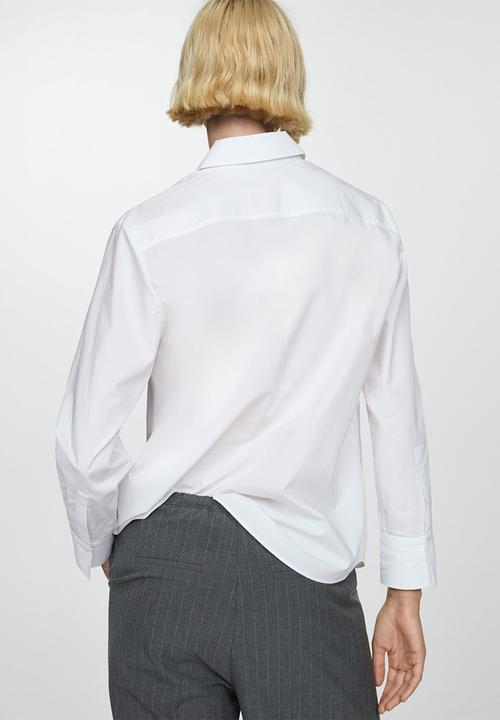 MANGO - Shirt Regu - Natural