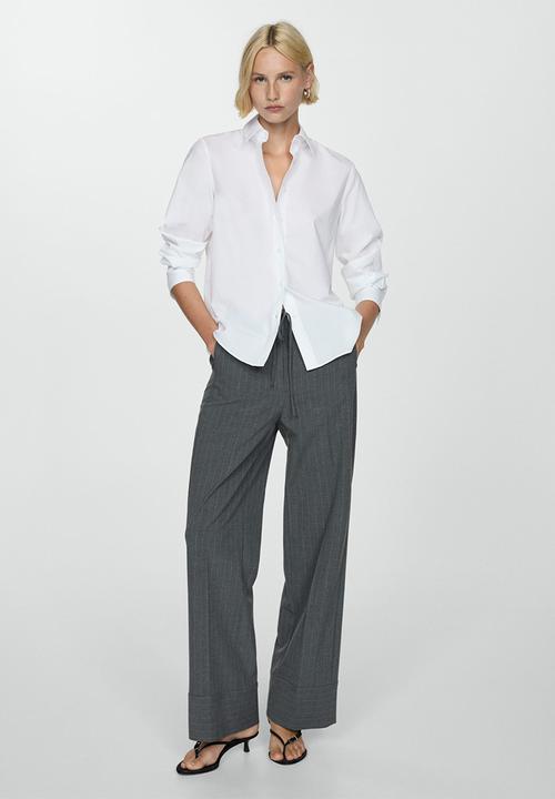 MANGO - Shirt Regu - Natural