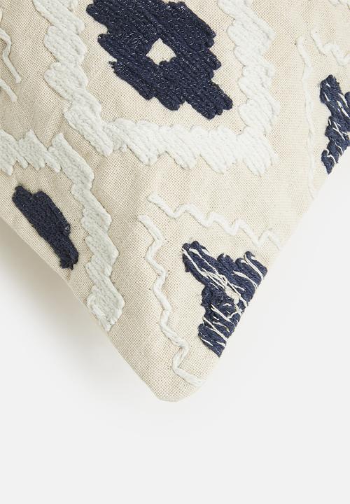Sixth Floor - Dicy tufted cushion cover - Blue