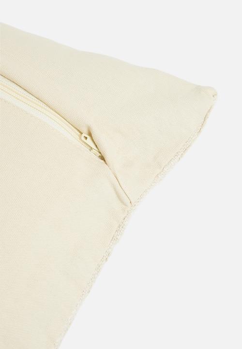 Sixth Floor - Vintage embroidery cushion cover - Natural