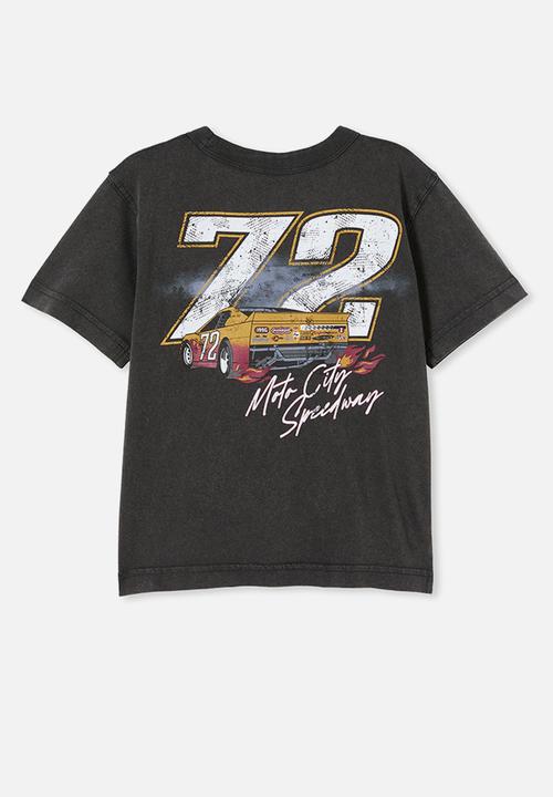 Cotton On - Jonny short sleeve graphic print tee - phantom/speedway 72