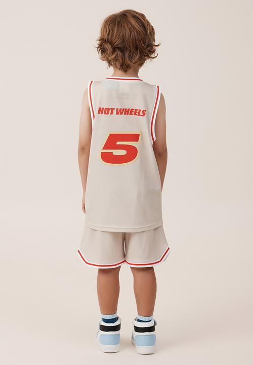 Cotton On - Hot wheels basketball short - stone