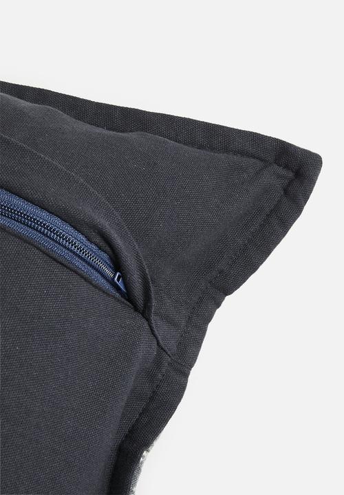 Sixth Floor - Tie dye woven cushion - Navy