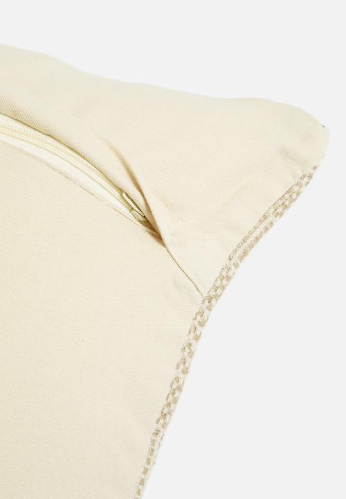 Sixth Floor - Dru woven cushion cover 60x60 - Natural