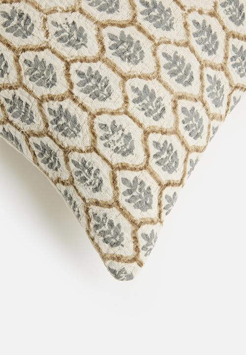 Sixth Floor - Matelasse woven cushion cover - natural