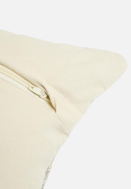 Sixth Floor - Matelasse woven cushion cover - natural