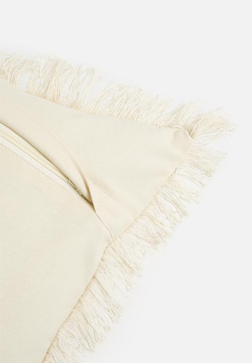 Sixth Floor - Palm woven cushion cover - natural