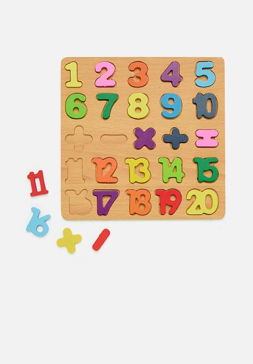 Pop Candy - Wooden numerical matching board - multi