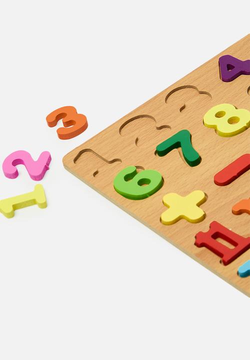 Pop Candy - Wooden numerical matching board - multi