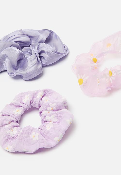 Pop Candy - 3 Pack scrunchie - purple