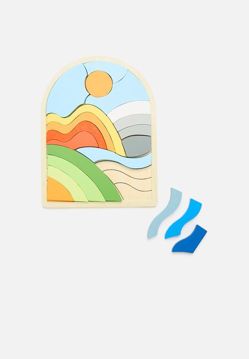 Pop Candy - Wooden landscape jigsaw puzzle - multi