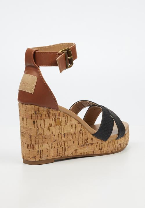 Miss Black - Bordo 1 wedge - black