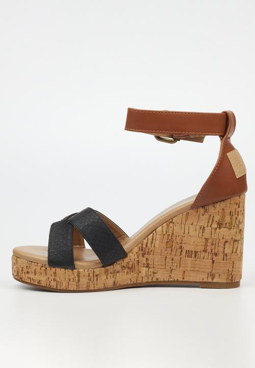 Miss Black - Bordo 1 wedge - black