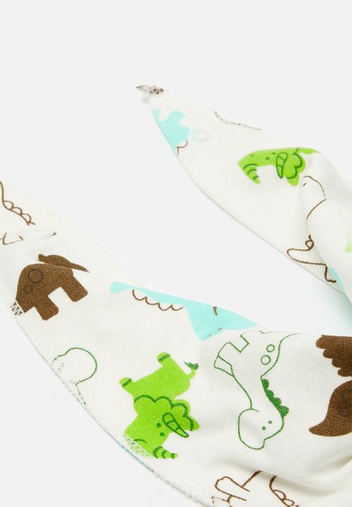 Pop Candy - 2 Pack Dino print bib - multi